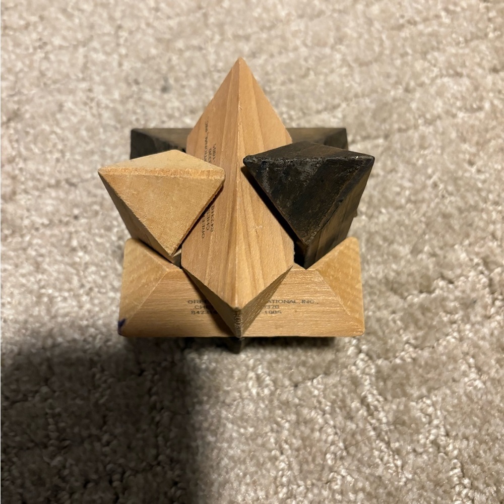 Greenbrier 3D Wooden Star Puzzle Interlocking Brain Teaser